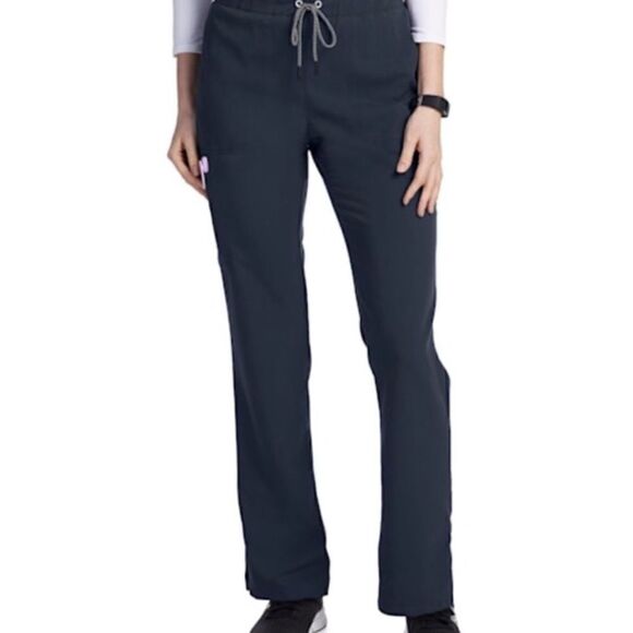 Beyond Scrubs Navy Drawstrings Cargo Women’s Pants Medical Uniform Size S - Picture 1 of 13